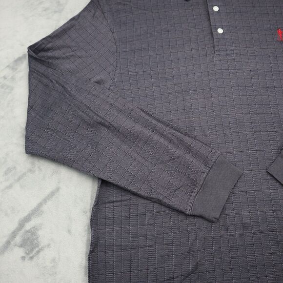 Payne Stewart Shirt Mens LS L Black Gray Check Legacy Polo 100% cotton Casual - Picture 12 of 16